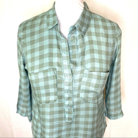 Bella Dahl Tunic Top Pullover  Checkered‎ - S - Picture 5 of 6